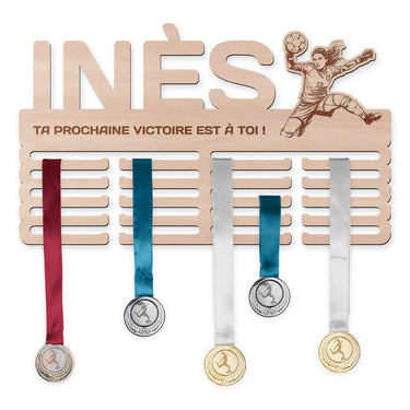 Obešalnik za medalje - Nogomet, ženska vratarka 