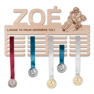 Obešalnik za medalje - Hokejbal, ženska vratarka 